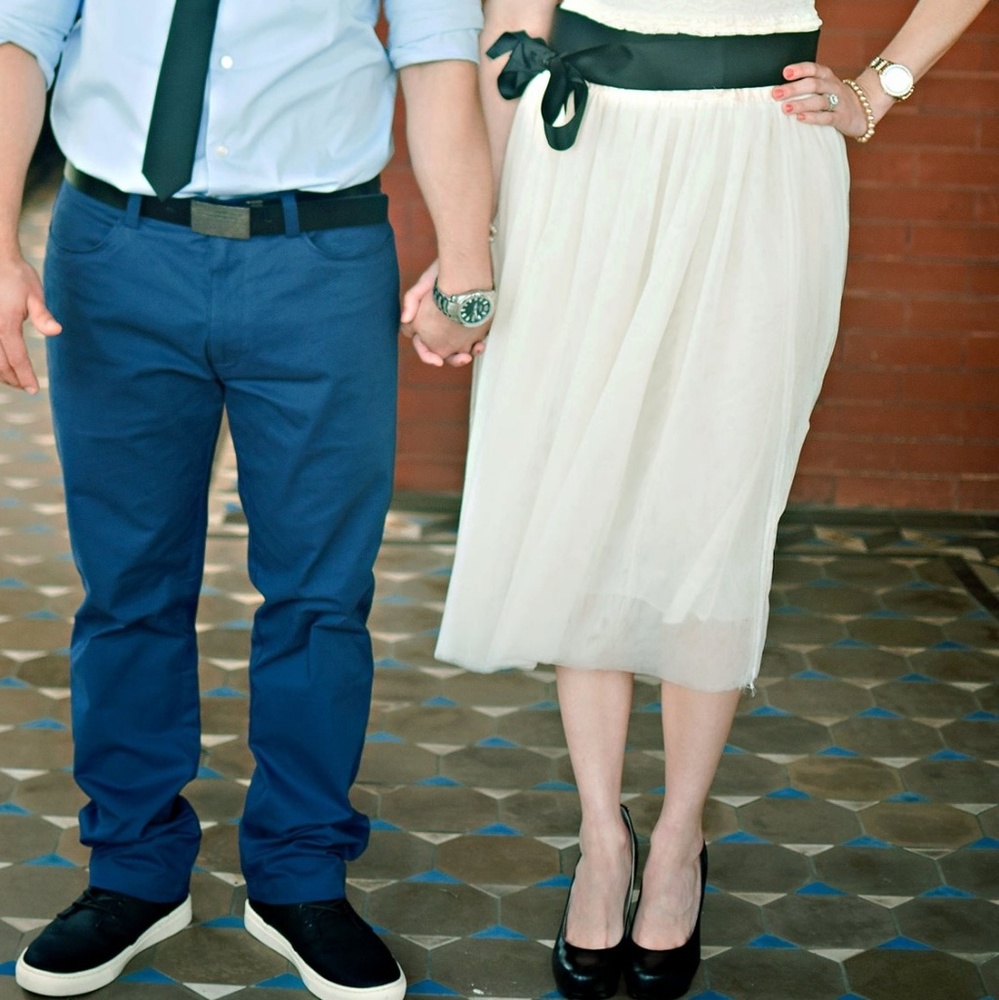 Ivory tule skirt